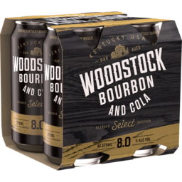 Photo of Woodstock Bourbon & Cola 8% Cans 