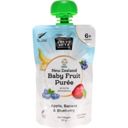 Photo of Nz Apple Products Fruit Hitz Baby Fruit Puree Pouch Apple Banana Blueberry