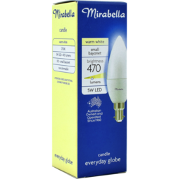 Photo of MIrabella LED Candle SBC Pearl 5.5 Watt