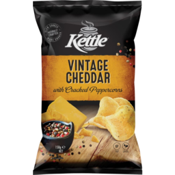 Photo of Kettle Chips Vintage Cheddar & Pepper 150g