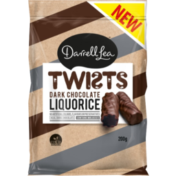 Photo of Darrell Lea Liquorice Twists Dark Chocolate 200g