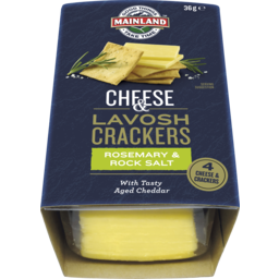 Photo of Mainland Cheese & Lavosh Crackers Rosemary & Rock Salt 36 G 36g