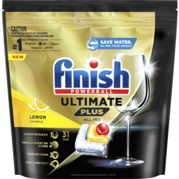 Photo of Finish Ultimate Plus All In 1 Lemon Sparkle 31 Pack