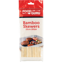 Photo of Food Guru Bamboo Skewers 25cm 200 Pack