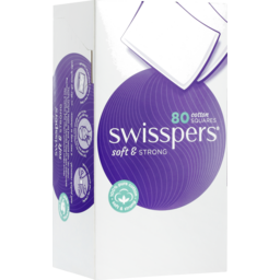 Photo of Swisspers Cotton Squares 80 Pack 