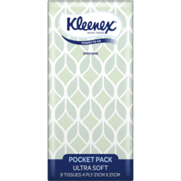 Photo of Kleenex To Go Pocket Pack Ultra Sofft 4 Ply Facial Tissues Single Pack