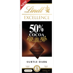 Photo of Lindt Excellence 50% Cocoa Dark Chocolate