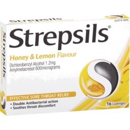 Photo of Strepsils Sore Throat Relief Honey & Lemon 16 Pack 
