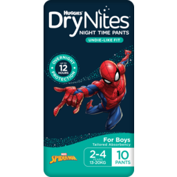 Photo of Huggies Dry Nites Night Time Pants For Boys Cars 2-4 Years 13-20kg 10 Pack