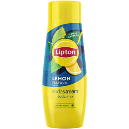 Photo of Lipton Iced Tea Sodastream Mix Lemon 440ml