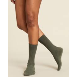 Photo of BOODY BASIC Womens Ribbed Socks Moss 3-9