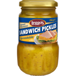 Photo of Leggos Sweet Mustard Spreadable Sandwich Pickles 250g