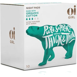 Photo of Oi Girl Organic Ultra Thin Night Pads 10 Pack