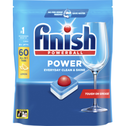 Photo of  Finish Power Dishwashing Tablets Lemon Sparkle 60 Pack