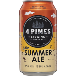 Photo of 4 Pines Indian Summer Ale Can 375ml