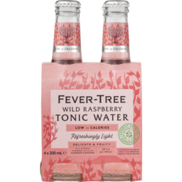 Photo of Fever Tree Raspberry Tonic 4x200ml Bottles