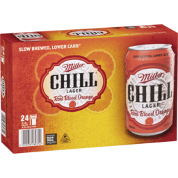 Photo of Miller Chill With Blood Orange Cans 4% 24 Pack Cans