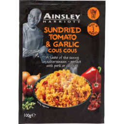 Photo of Ainsley Harriott Cous Cous Sundried Tomato & Garlic (100g)