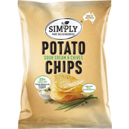 Photo of Simply Sour Cream & Chives Potato Chips 120g