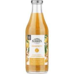 Photo of Barkers Fruit Syrup Gluten Free Immunity Lemon, Honey, Ginger & Turmeric 710ml