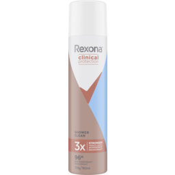 Photo of Rexona Clinical Antiperspirant Aerosol Deodorant Shower Clean