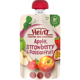 Photo of Heinz Apple, Strawberry & Passionfruit Baby Food Pouch 8+ Months 120g