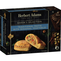 Photo of Herbert Adams Gourmet Baker's Selection Traditional Pastie With Seasonal Vegetables 4 Pack