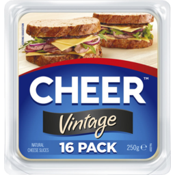 Photo of Cheer Cheese Sliced Vintage 16p