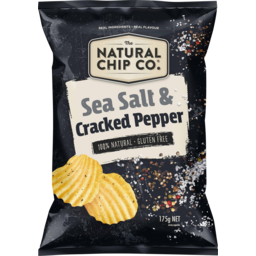 Photo of Natural Chip Co. Sea Salt & Cracked Pepper Chips 175g