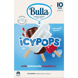 Photo of Bulla Icy Pops Raspberry, Cola & Lemonade
