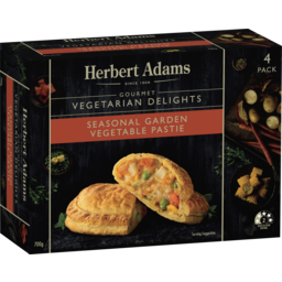 Photo of Herbert Adams Gourmet Vegetarian Delights Seasonal Garden Vegetable Pastie 4 Pack 4x700g