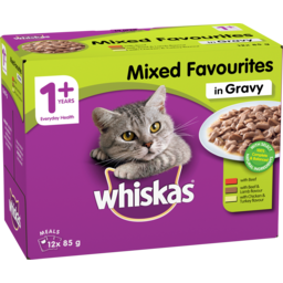 Photo of Whiskas Mixed Selection With Gravy Mvms 12x85gm