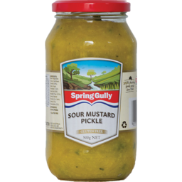 Photo of Spring Gully Sour Mustard Pickle Gluten Free 500g