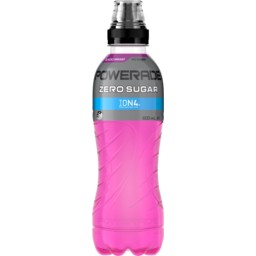 Photo of Powerade Blackcurrant Zero Sugar Sports Drink Sipper Cap 600ml