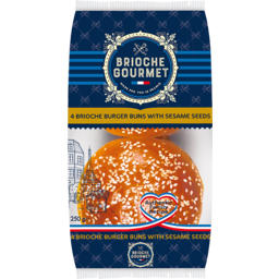 Photo of Brioche Gourmet Sesame Seed Burger Bun 4 Pack