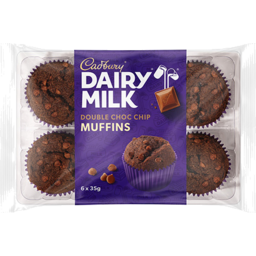Photo of Cadbury Muffins Double Choc Chip 6pk