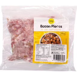Photo of Value Natural Wood Smoked Rindless Bacon Pieces