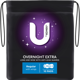 Photo of U By Kotex Extra Maximum Protection Overnight With Wings Sanitary Pads 10 Pack