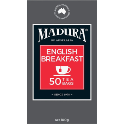 Photo of Madura English Breakfast Tea Bags 50 Pack