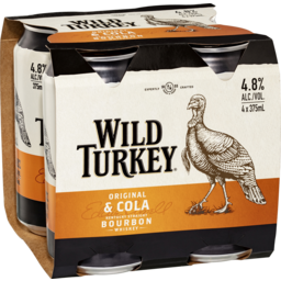 Photo of Wild Turkey & Cola 375ml