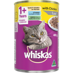 Photo of Whiskas 1+ Years Loaf With Chicken Cat Food