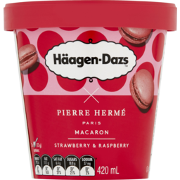 Photo of Haagen Dazs Macaron Strawberry & Raspberry Ice Cream 420ml