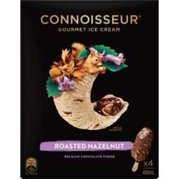 Photo of Connoisseur  Belgium Chocolate Fudge & Roasted Hazelnut Ice Cream 4s
