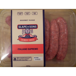 Photo of Slape & Sons Italiano Supermo Sausages 480g