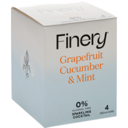 Photo of Finery Grapefruit, Cucumber & Mint 4 Pack
