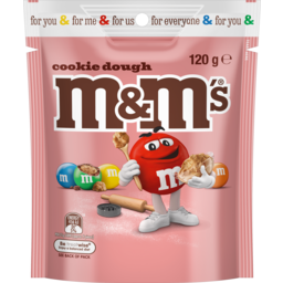 Photo of M&M's Cookie Dough Milk Chocolate Snack & Share Bag 120g