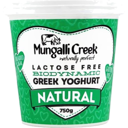 Photo of Mungalli Yoghurt Greek Lactose Free 750g