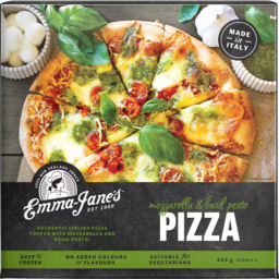 Photo of Emma Janes Pizza Mozzarella & Pesto 445g