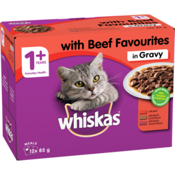 Photo of Whiskas With Beef In Gravy 12.0x85g