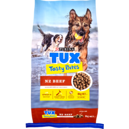 Photo of Tux Dry Dog Food Tasty Bites Beef 8kg